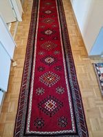Antike Teppich Kasak masse 386 x80 cm in gutem Zustand