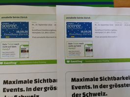 2 Eintritt Tickets annabelle Soirée Zürich 16.9.26 Kunsthaus