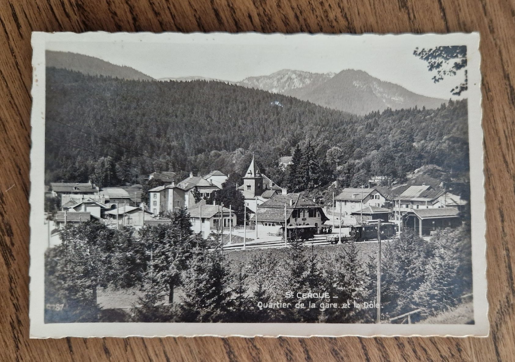 Cartoline postali: St. Cerque, Quartier de la gare 1936 – Usato da Ebikon venduto da Donar50