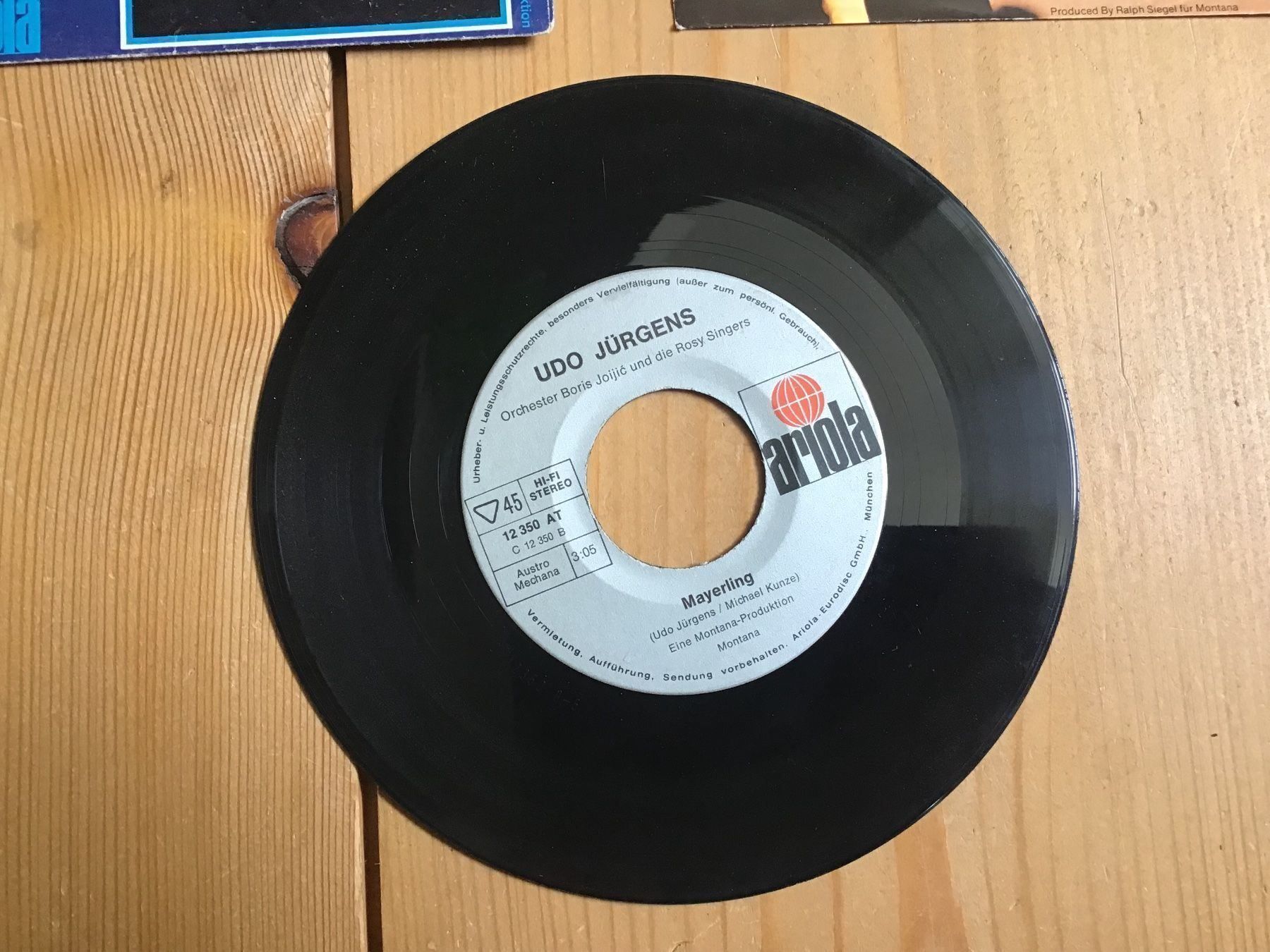 Dischi in vinile: single u. jürgens + 2 hüllen – Usato da liestal venduto da makai05 2