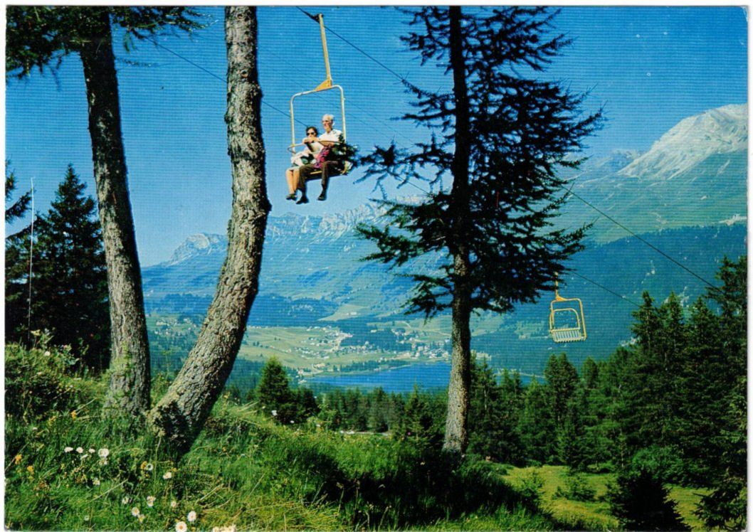 Cartoline postali: Lenzerheide - Sessellift Tgantieni – Usato da Binningen venduto da Mountainrider