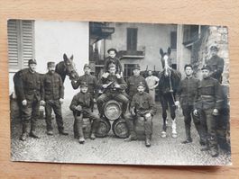 AK Echtfoto Militär Schweiz Grenzbesetzung