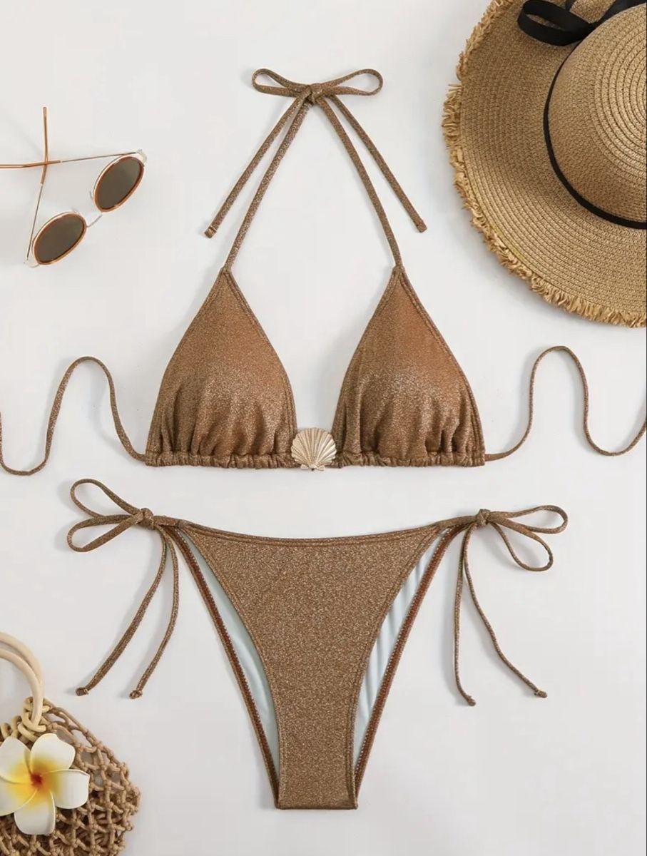 Costumi da bagno & Bikini: Glitzer Bikini Gr.S - Neu - Gratis Versand - Sommer – Nuovo e nell'imballaggio originale da Gockhausen venduto da van_82kh 1