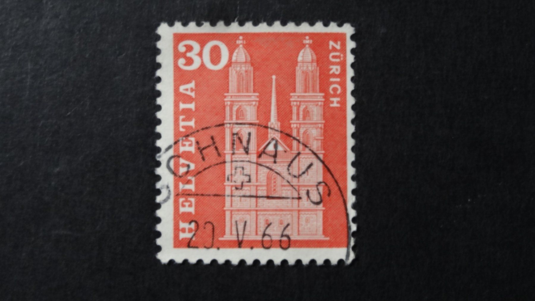 Alle Briefmarken: SCHNAUS 20.V.66   136 – Gebraucht aus Anwil von larks
