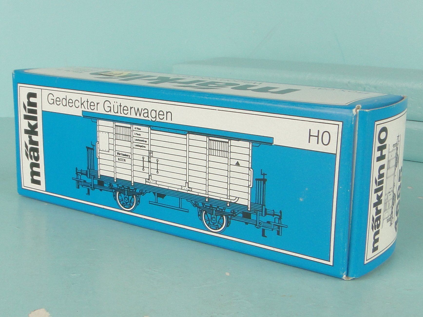Märklin Modellini di ferrovie: Märklin 4685 Gedeckter Güterwagen – Usato da Bülach venduto da cann11 5