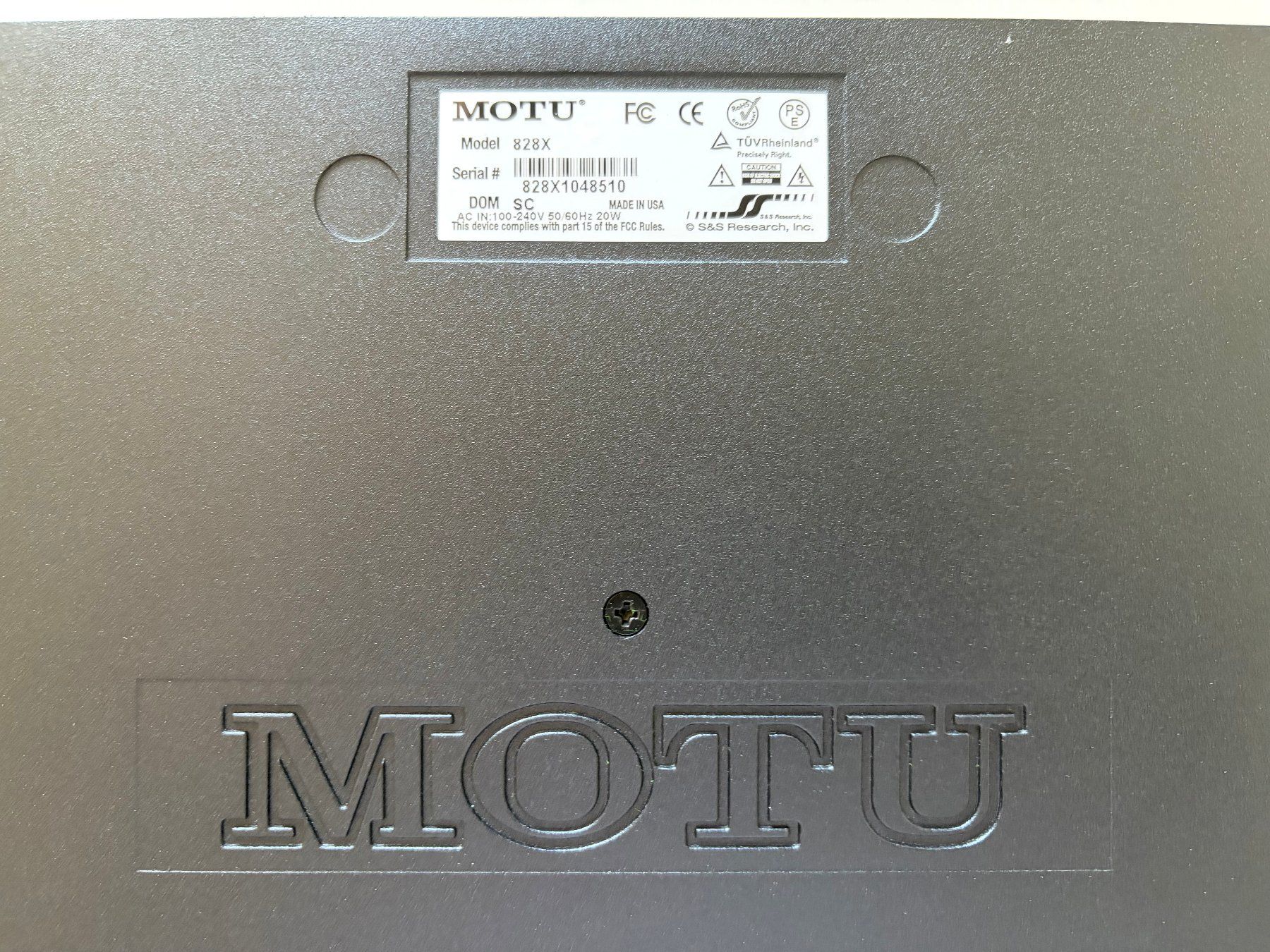 Attrezzatura per studi di registrazione: MOTU 828x - Studio Audio Interface (USB & Thunderbolt) – Usato da Stäfa venduto da Stefbe 4