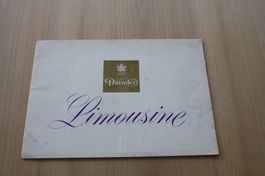 Daimler Limousine - Original Prospekt - Sehr Selten! 1968