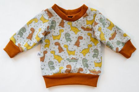 Winter/Fleece Pullover - Dinosaurier Gr.50/56 - NEU