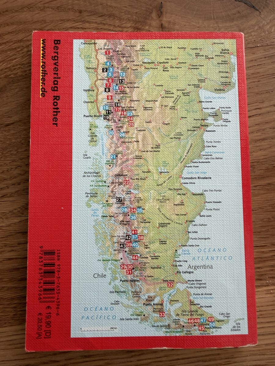 Libri: Rother Wanderführer Patagonien – Usato da Altdorf UR venduto da Monstera99 1