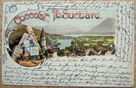 LITHO THUN MIT WERBUNG CHOCOLAT SUCHARD 1900