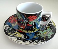 Espressotasse+Teller Bopla der Porzellanfabrik Langenthal