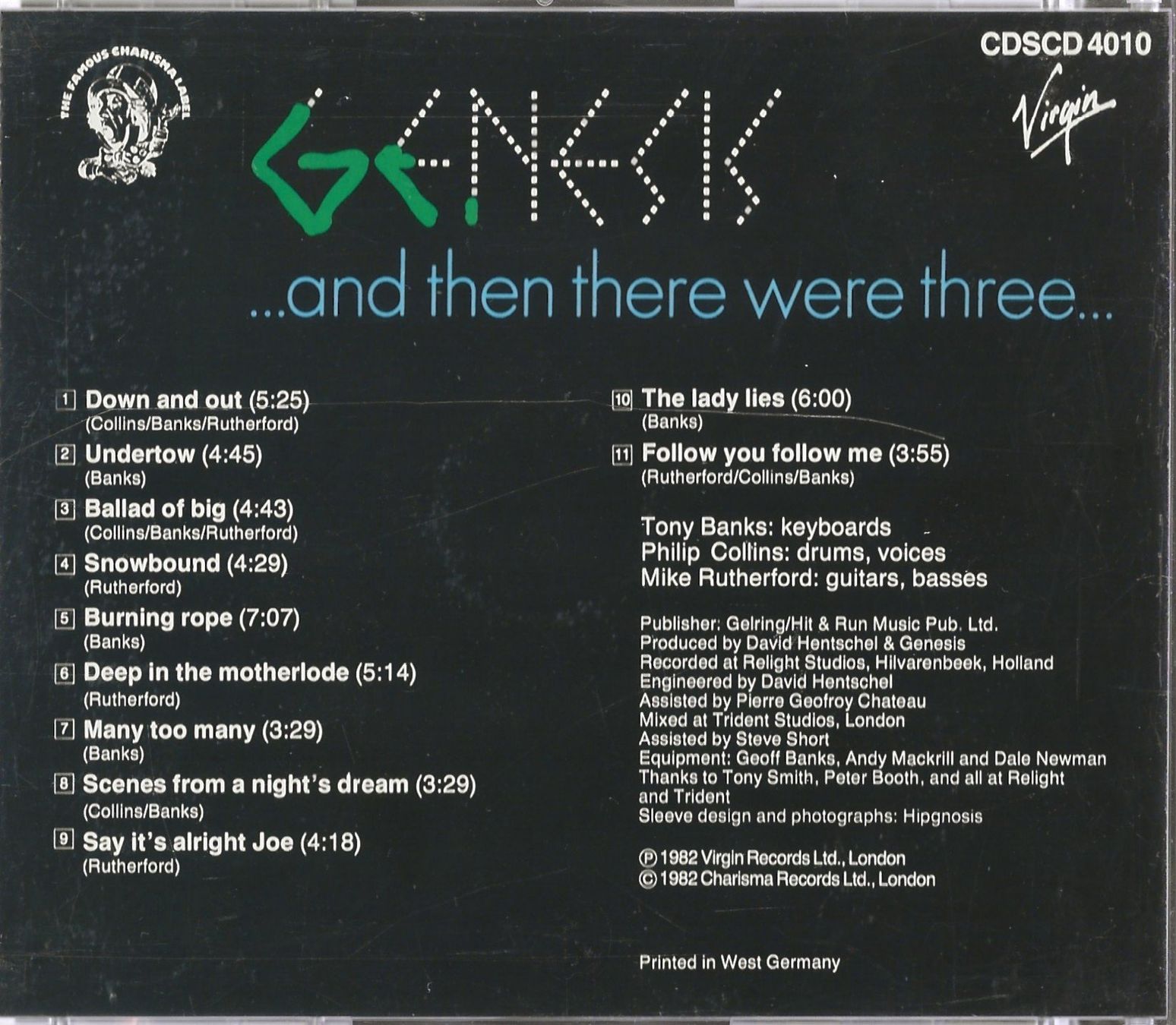 CD: GENESIS  .... and then there were three – Usato da Reinach BL venduto da studii100 1
