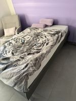 120 x 200 Einzelbett mit Lattenrost und Matratze 