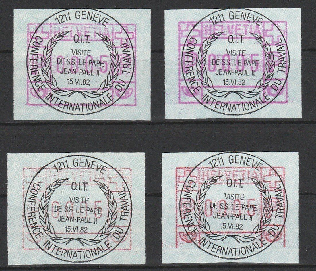 Tutti i francobolli: Nr. 3-6 mit gleichem Stempel – Usato da Oberglatt ZH venduto da Wiedmi6