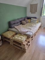 Palettenbett / Lounge 120 x 240 cm inkl. Matratze