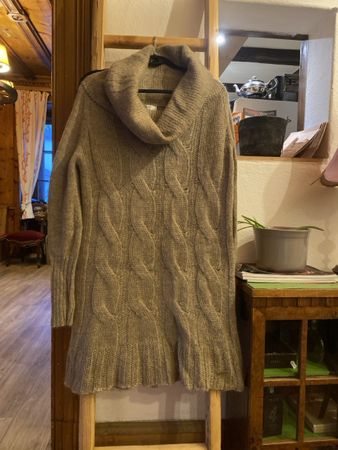 Liu Jo Jeans Strickkleid Rollkragen beige Grösse M