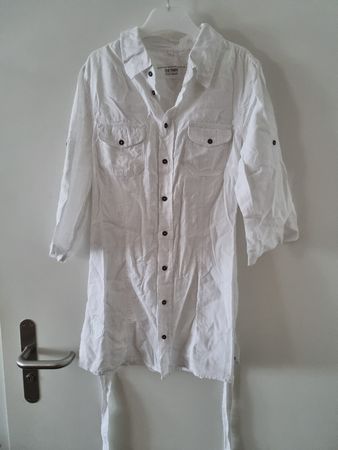 Gin Tonic Leinen Wickelbluse Gr. 38