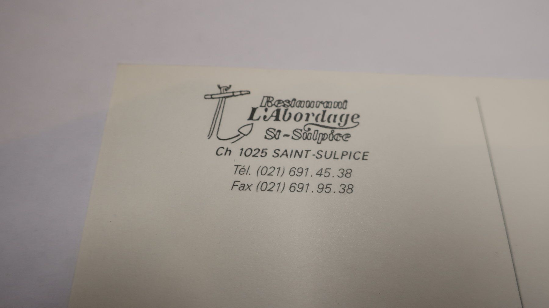 Cartoline postali: Restaurant L'Abordage St-Suplice – Usato da Cormoret venduto da Pascalll2001 3