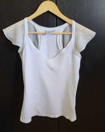 A/X Armani Exchange Top, weiss, Grösse M