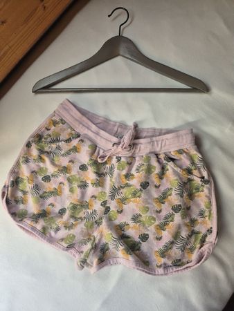 Sublevel Shorts mit Blattmuster rosa Grösse M gebraucht