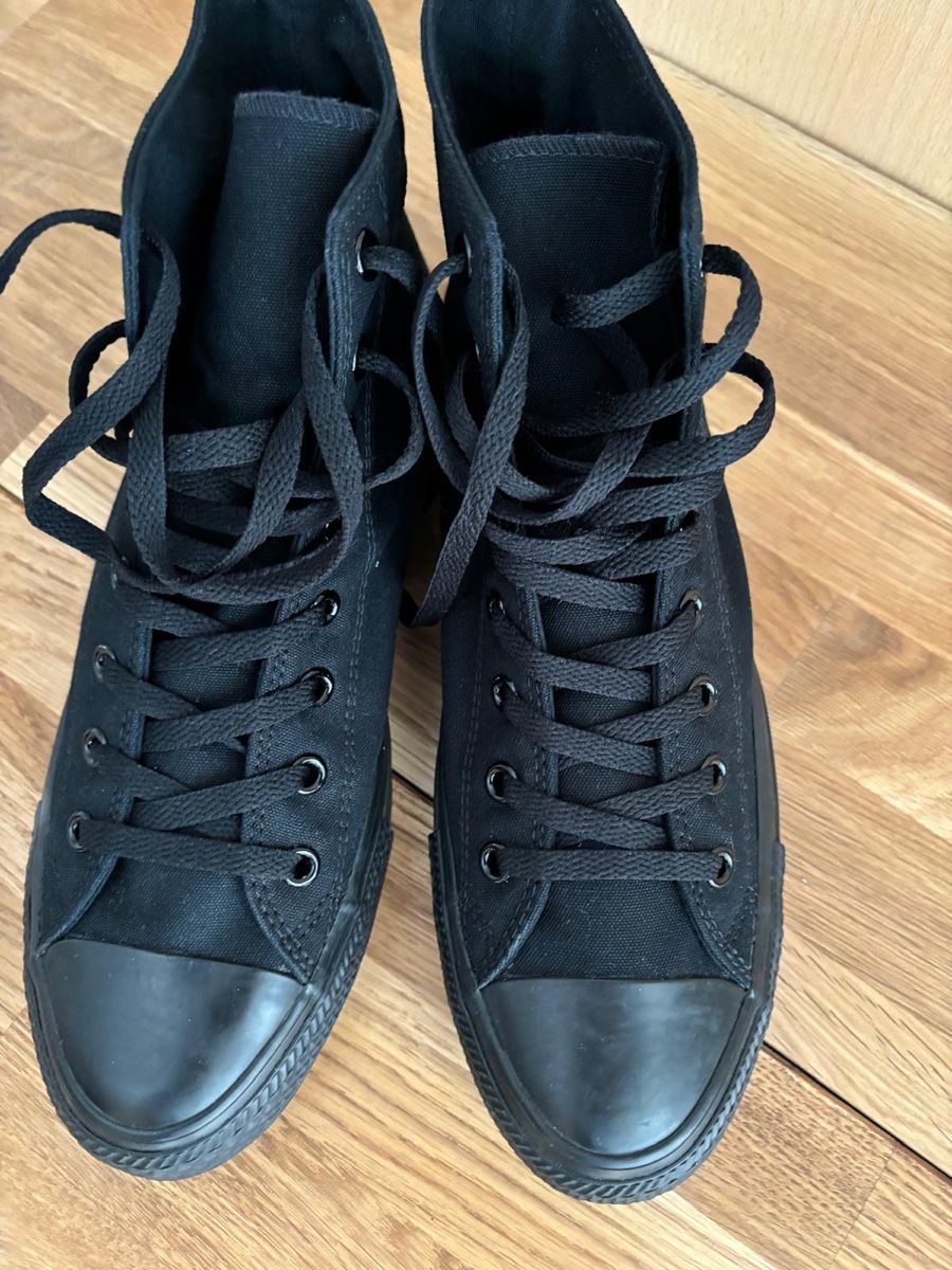 Converse Scarpe da uomo: All black converse chuck Taylor high – Nuovo (secondo la descrizione) da Ascona venduto da GioeleS 2