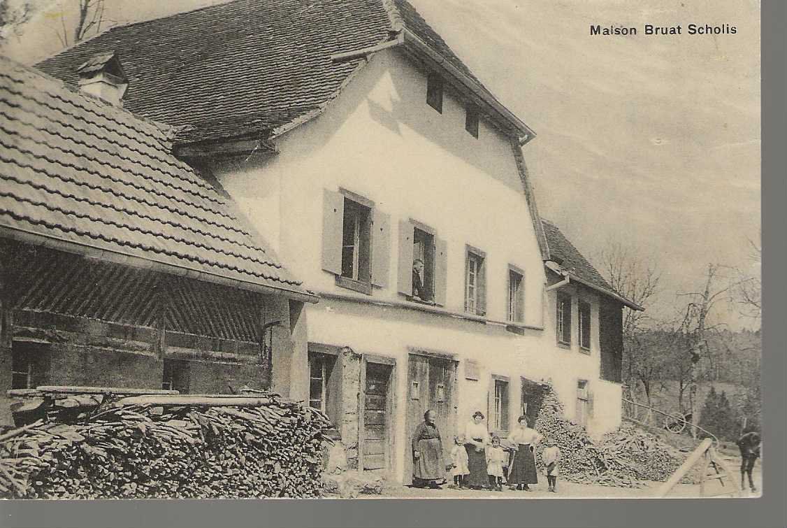 Cartoline postali: Carte postale SCHOLIS Maison Bruat – Usato da Sorvilier venduto da carose01