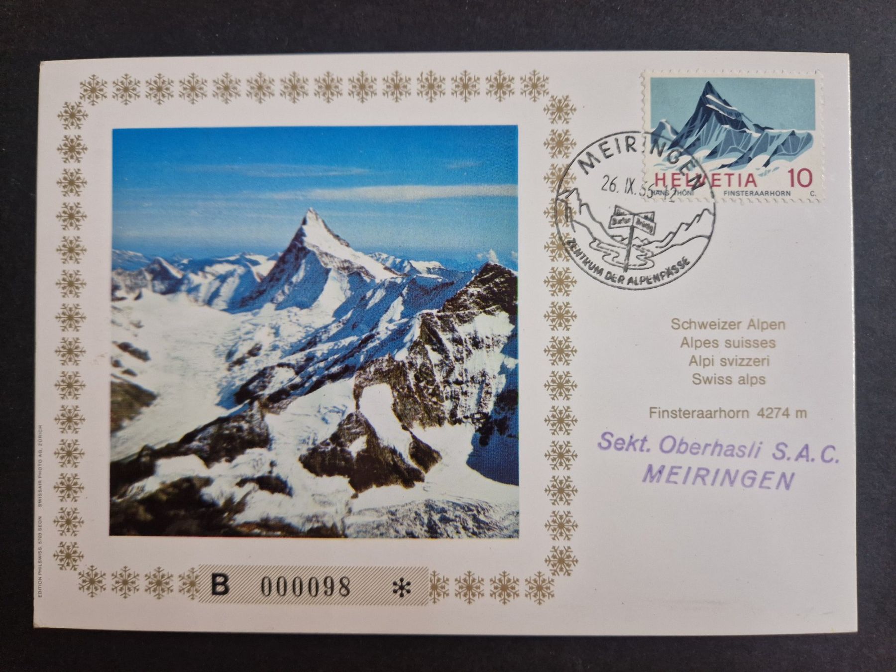 Alle Briefmarken: N° 445  auf Karte – Gebraucht aus Bouveret von hckoala