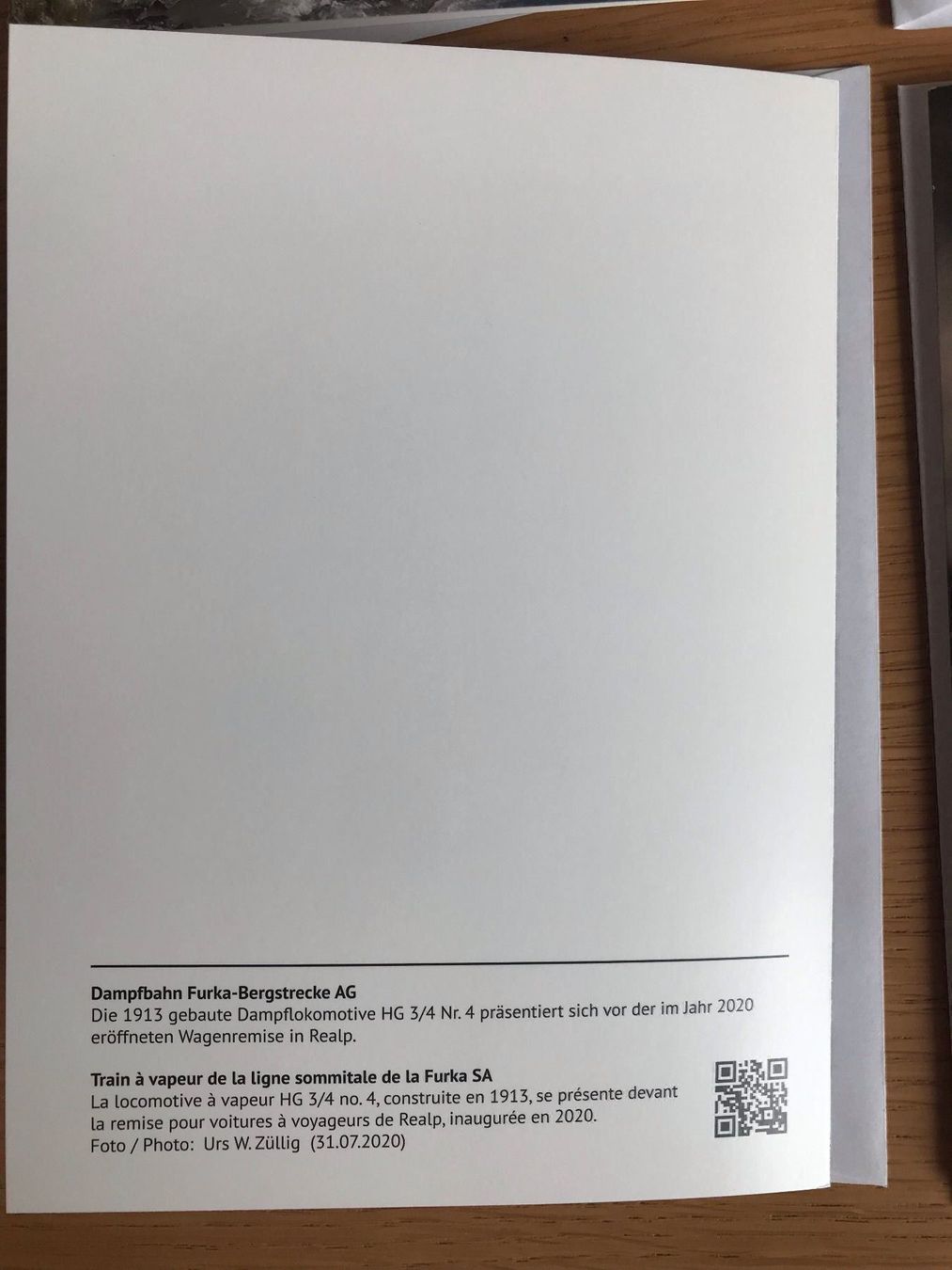 Cartoline: 4 Doppelkarten Furka-Bergstrecke – Nuovo (secondo la descrizione) da Hochfelden venduto da aviatikboerse_top 6