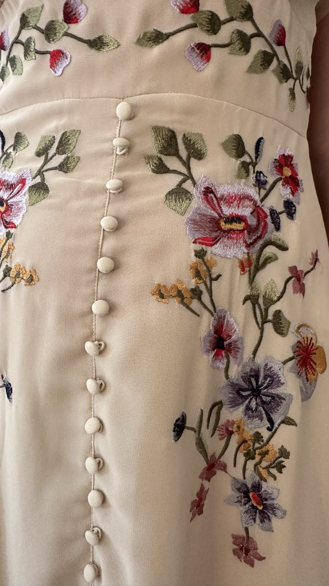Kleider: Robe Hope&Ivi, fleuri beige taille 12 neuf  – Neu (gemäss Beschreibung) aus Vuippens von ale_6gkb 3