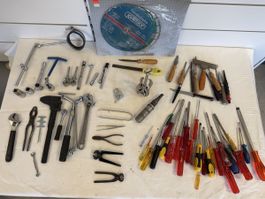 Ensemble d'outils variés, lot complet voir photos