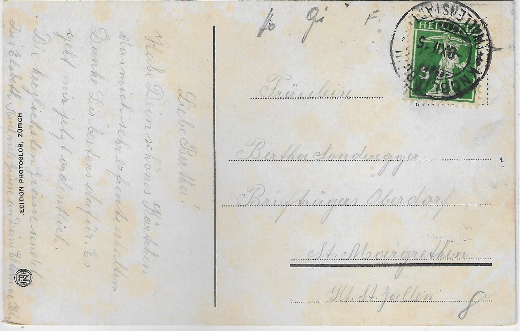 Cartoline postali: Wallenstadtberg Sanatorium - Litho – Usato da Ettingen venduto da Kartenplanet 1