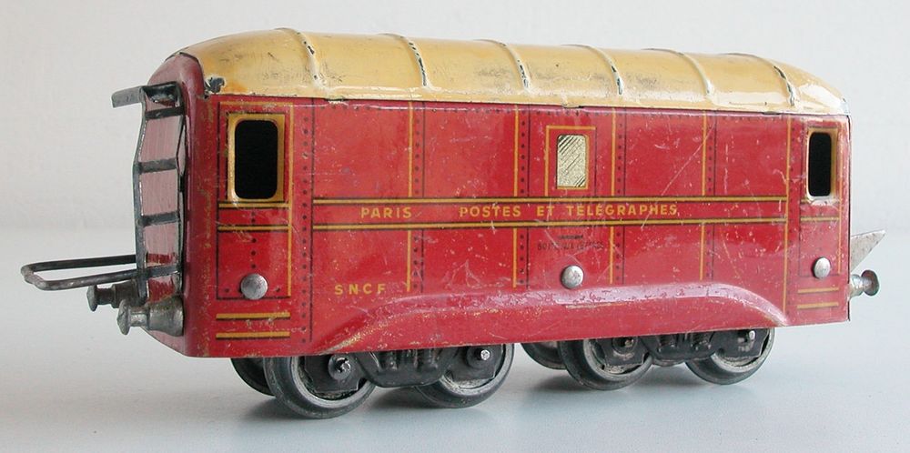 Hornby o wagon couvert poste et telegraphe sncf fourgon transport lettre etat 29501 - Collection