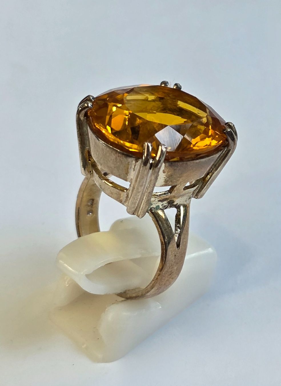 Ringe: Ring mit grossem gelbem Citrin Silber 925 – Neu (gemäss Beschreibung) aus Zürich von ben_mn5h 4