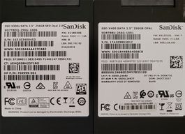 2x SanDisk SSD 256GB 2.5 Zoll SATA gebraucht