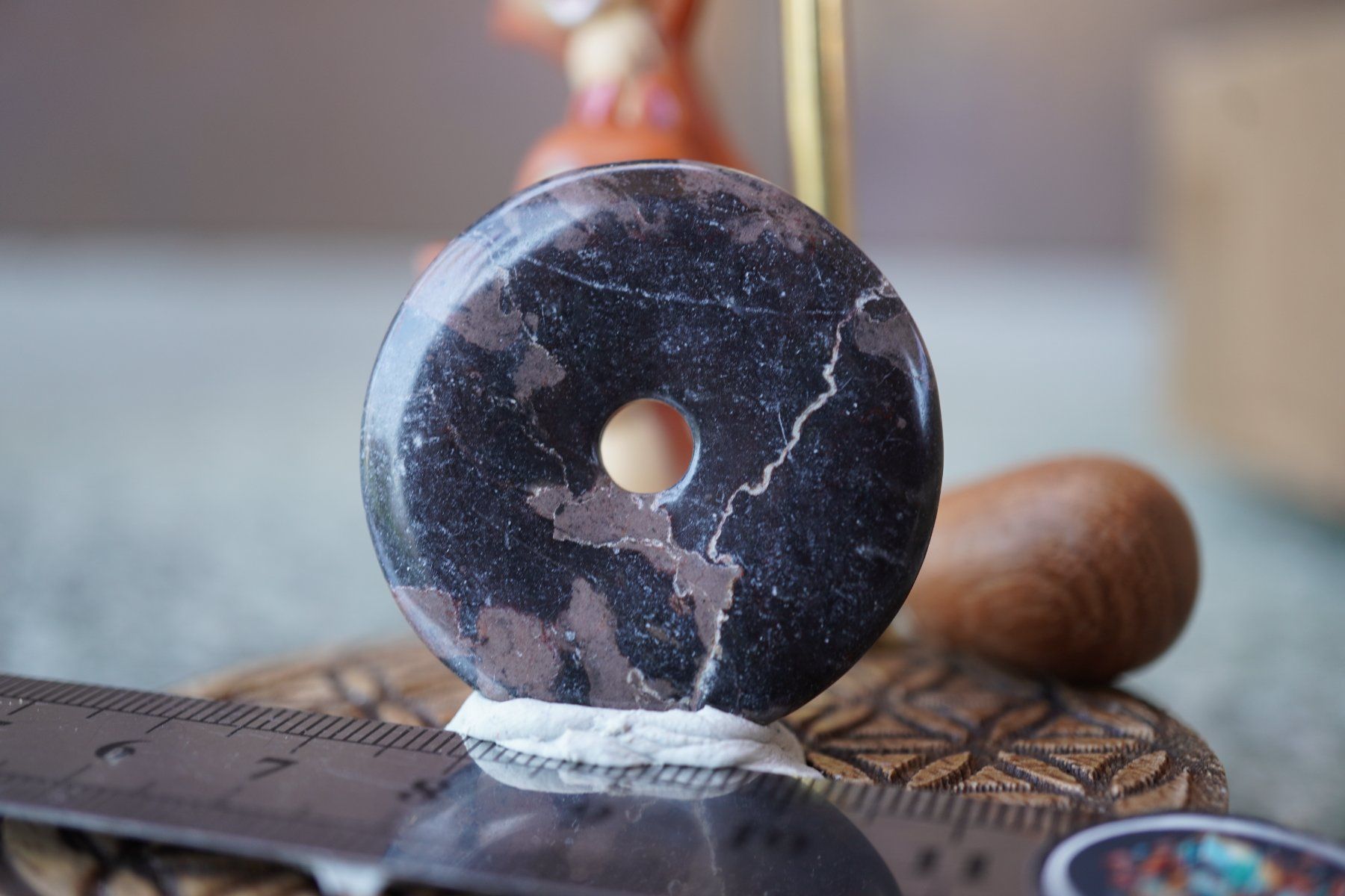 Minerali & Pietre curative: Thunder Creek  USA   Pi Scheibe     1.-     Räumung – Nuovo e nell'imballaggio originale da Eschenbach SG venduto da topstone 5