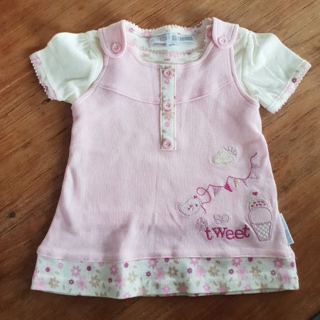 🐸 BABY SET KLEID UND T-SHIRT 62/68 von NURSERY TIME
