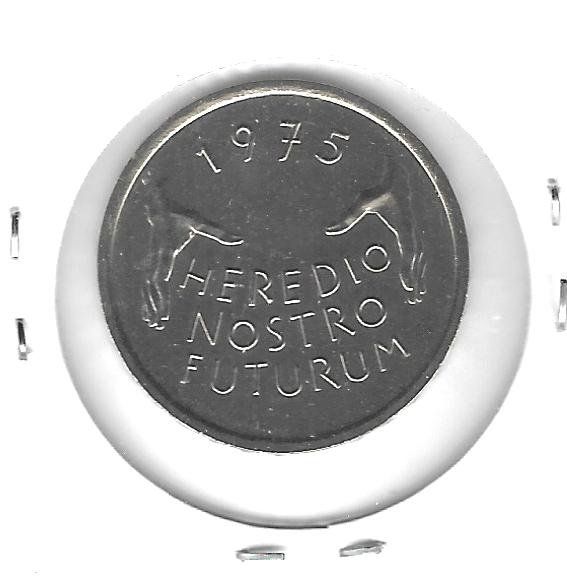 Alle Münzen: Monnaie Suisse: 5 Fr 1975 – Gebraucht aus Muraz (Collombey) von Resine 1