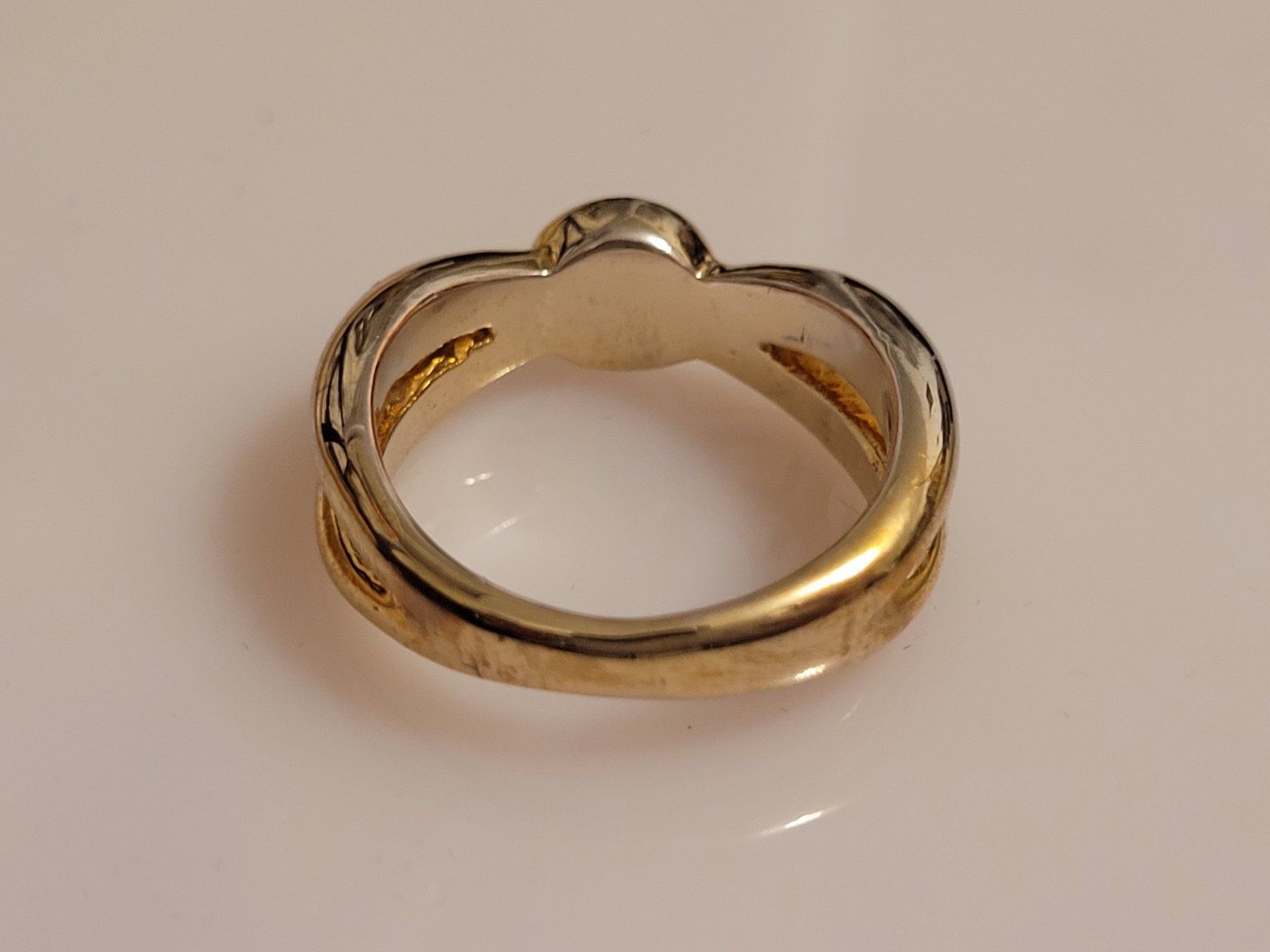 Anelli: AKTION Gelb gold Ring massiv Stein Geschenk Modeschmuck 2.10 – Nuovo (secondo la descrizione) da Riedt b. Erlen venduto da Gottestraene 3