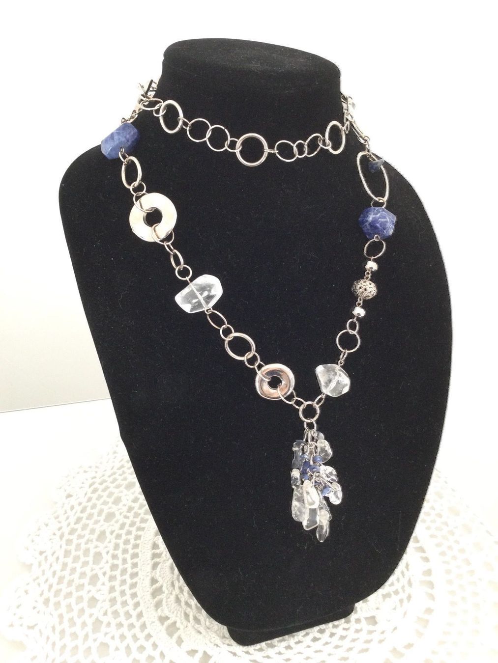 Colliers: Collier/Sautoir Soladite & Crystal NEUF – Neuf avec emballage d'origine à Agiez par chouchanelle