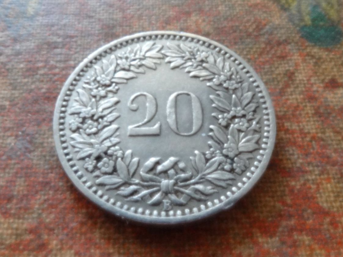 Tutti le monete: 20 Rp. 1924  (A) – Usato da Romanel-sur-Lausanne venduto da Swift13 1