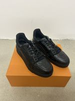 LV Louis Vuitton Sneaker Trainer Black, Monogramm schwarz