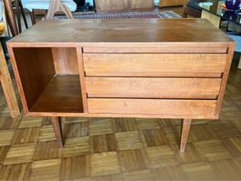 Sideboard Holz mit drei Schubladen Vintage gebraucht