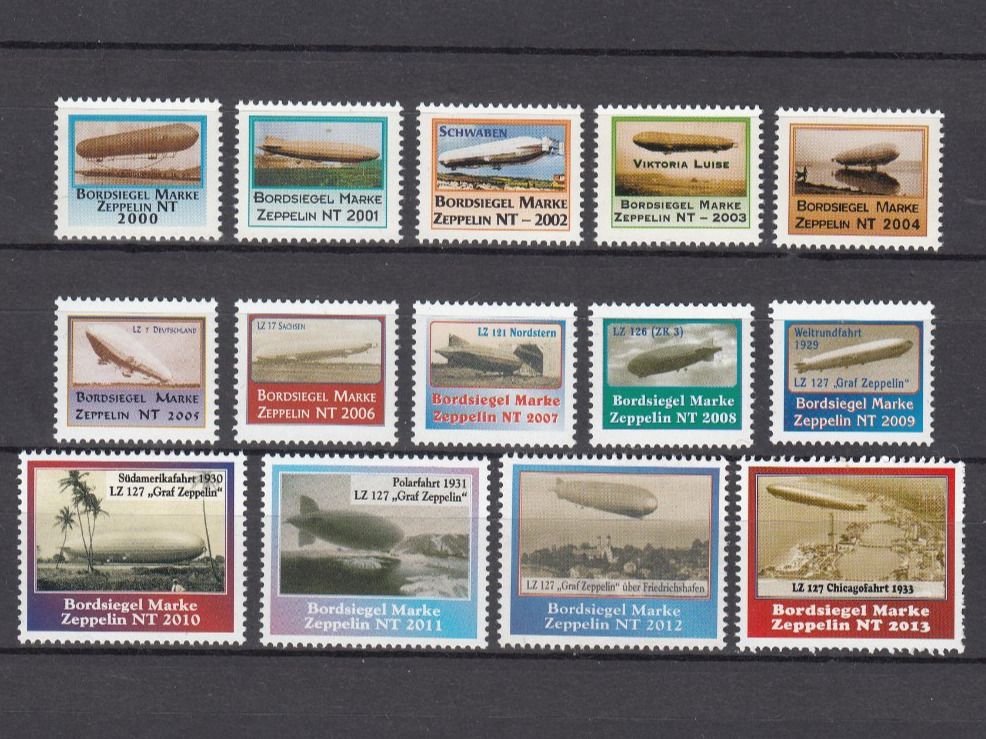 Tutti i francobolli: Luftschiff Bordsiegelmarken 2000 - 2013 – Usato da Bürglen TG venduto da StampGraf