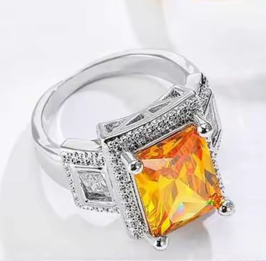 Anelli: Schicker Ring mit Gelb Zirkonia, Gr.10 – Nuovo (secondo la descrizione) da Grenchen venduto da dar_6d52 2