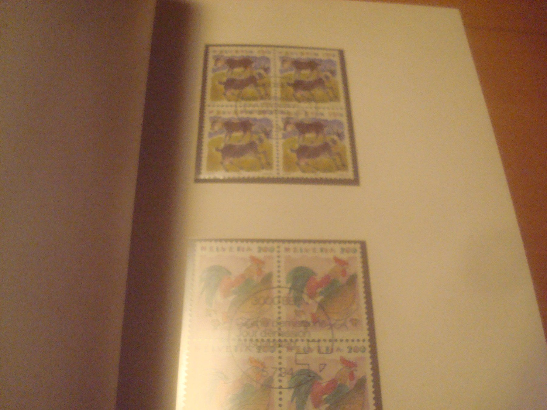 Tutti i francobolli: CH 1994 Jahresbuch mit 4er Blocks – Usato da Gordola venduto da Polentaefung 6
