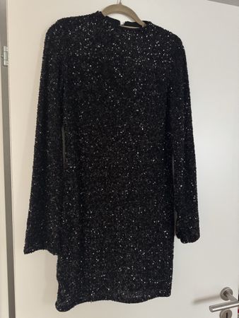 Schwarz Pailletten Kleid & Other Stories, Grösse 36