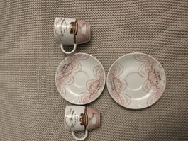 2er Set PPD Paula Scaletta Tasse und Untertasse neuwertig