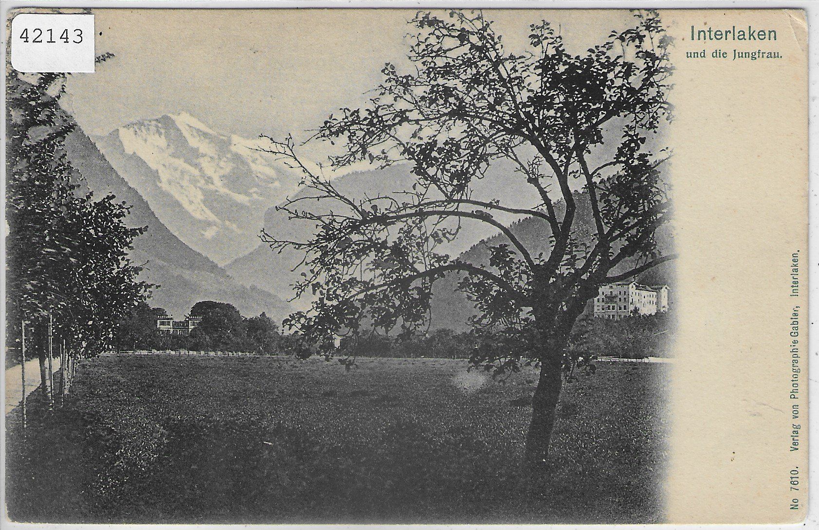 Cartoline postali: Interlaken und die Jungfrau – Usato da Ettingen venduto da Kartenplanet