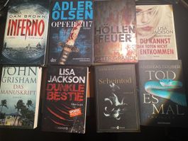8 spannende Thriller: Dan Brown, Lisa Jackson, u.a.