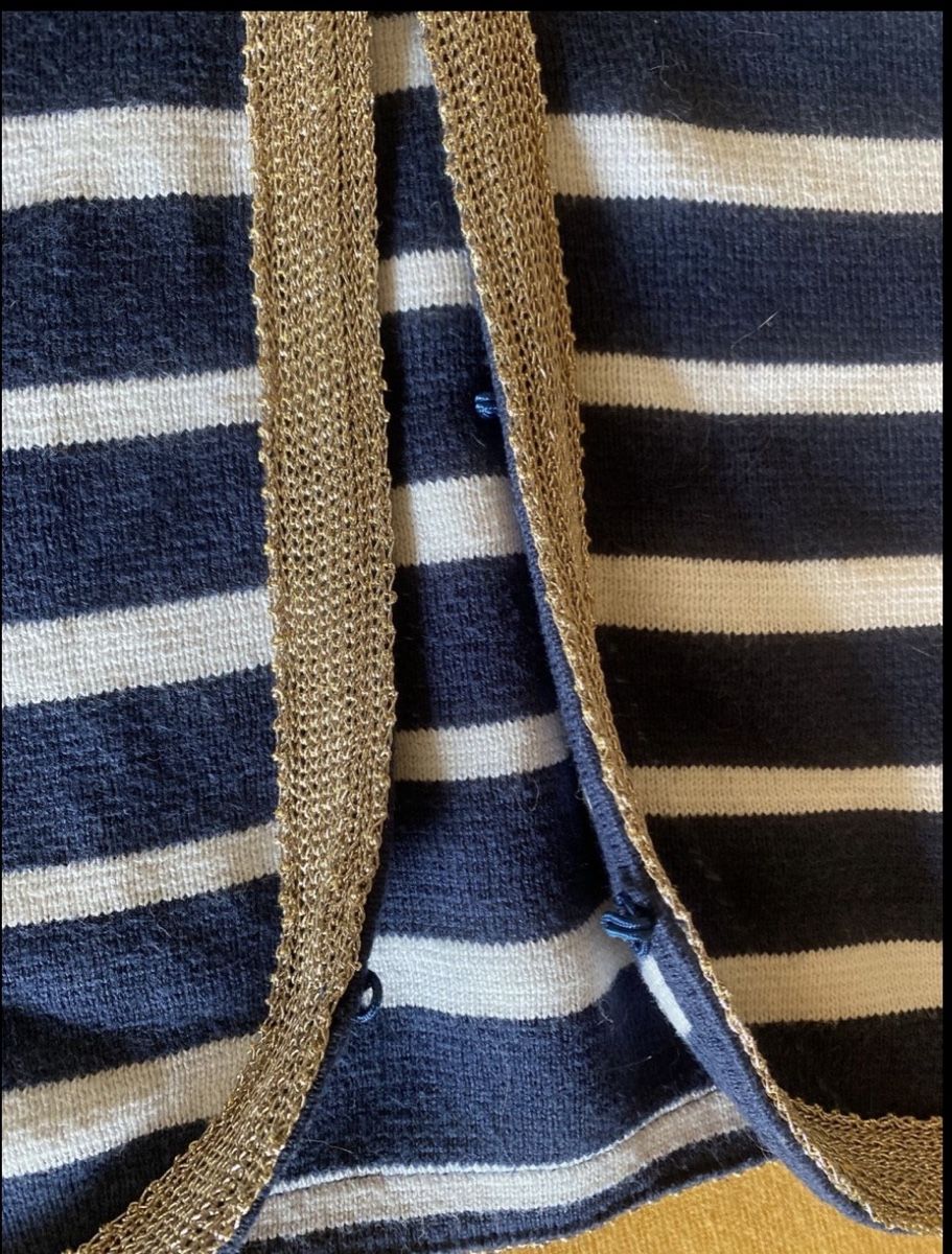 Giacche: Cardigan a righe con profilo oro – Usato da Breganzona venduto da BlueBlue 3